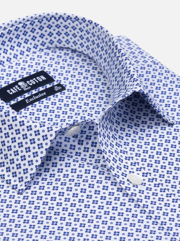 Cyrus Geometric Print slim fit shirt 