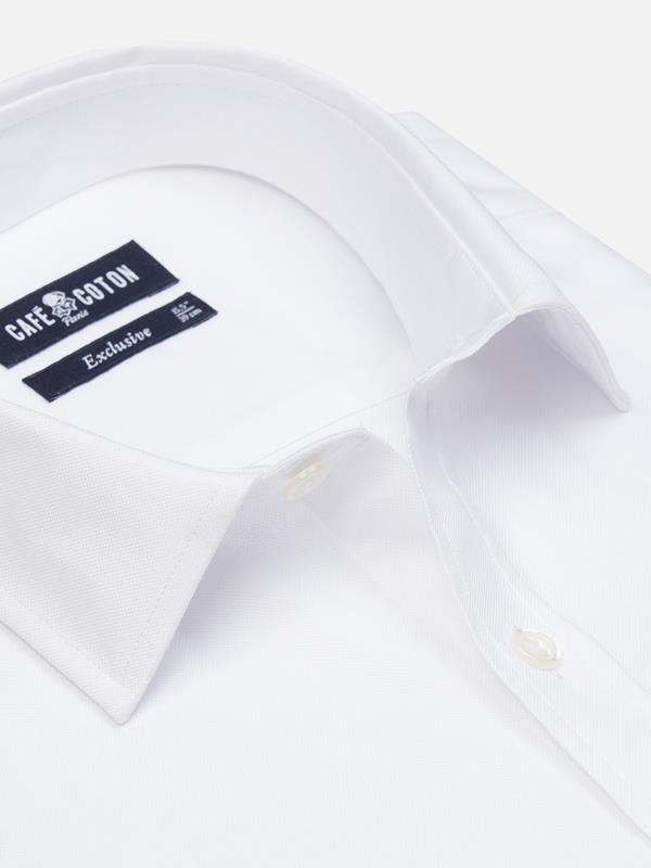 White oxford slim fit shirt - Short Collar