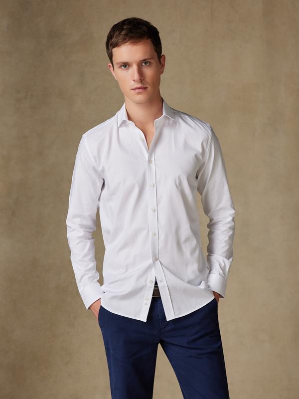 White oxford slim fit shirt - Short Collar