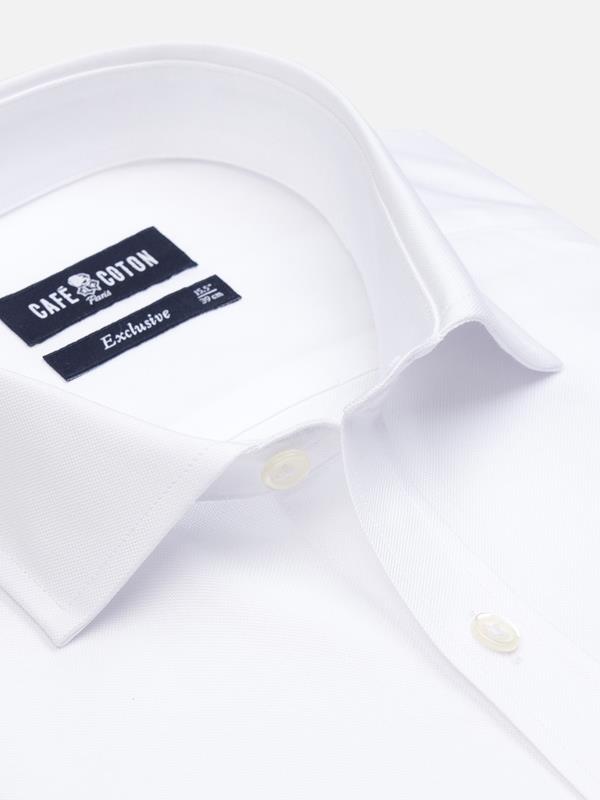 Oxfordhemd weiß - Doppelmanschetten