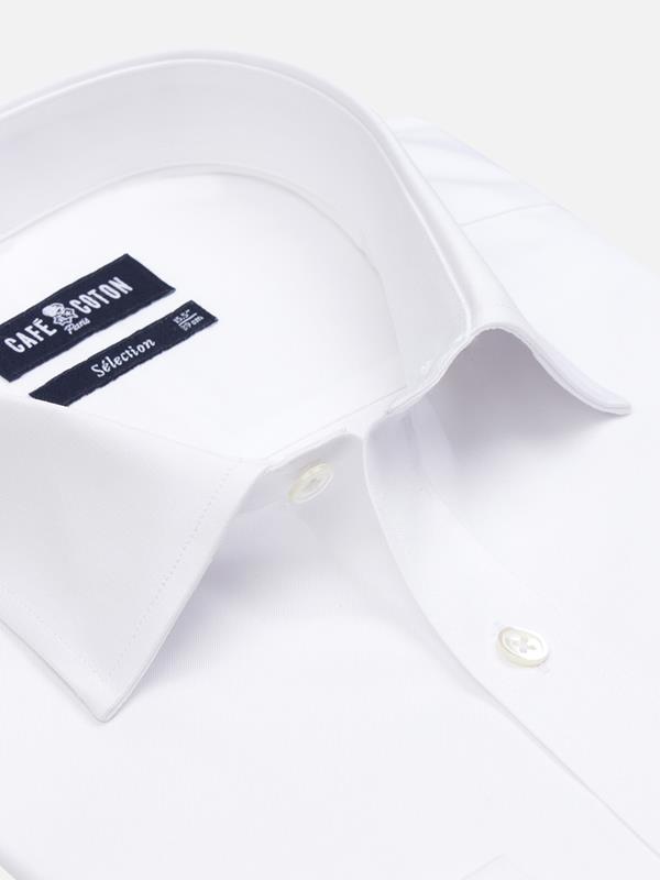 Royal white pinpoint shirt - Double Cufflink