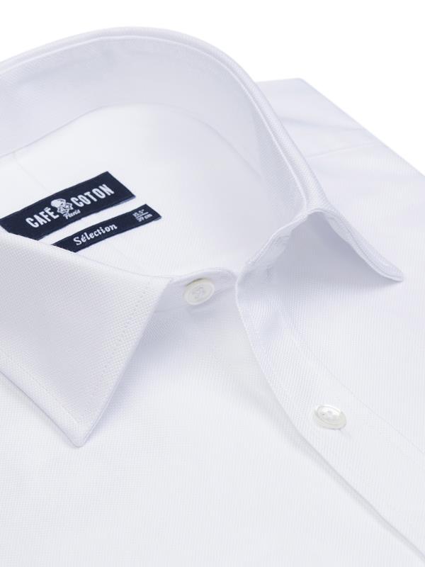 Royal white oxford slim fit shirt - Musketeer cuffs