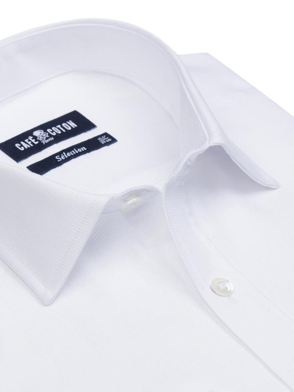 Paris white textured shirt