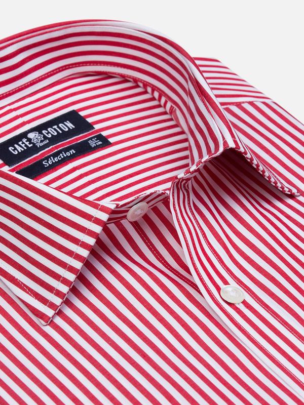 Nash red stripe slim fit shirt