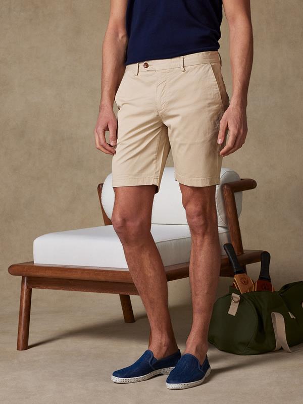 Sand cotton bermuda shorts