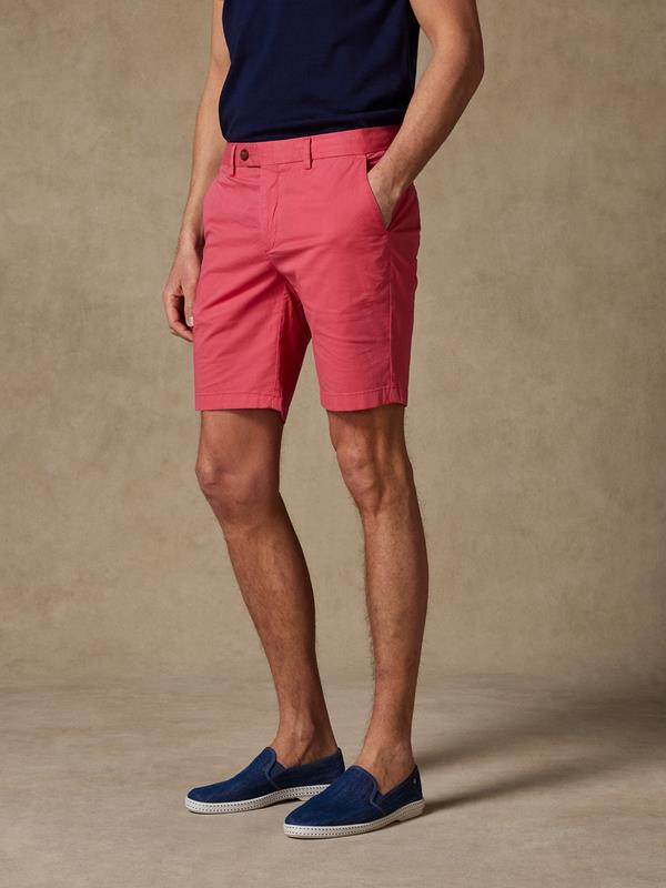 Pink cotton bermuda shorts