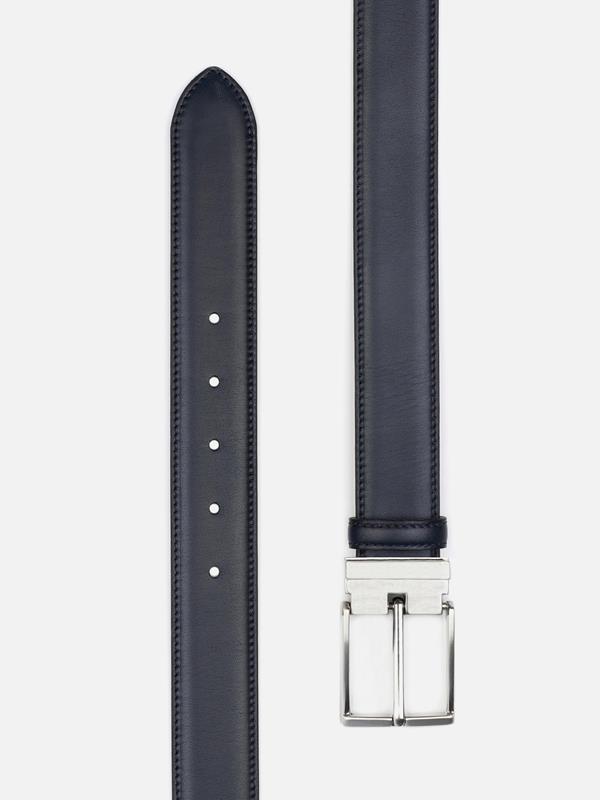 Navy leather belt
