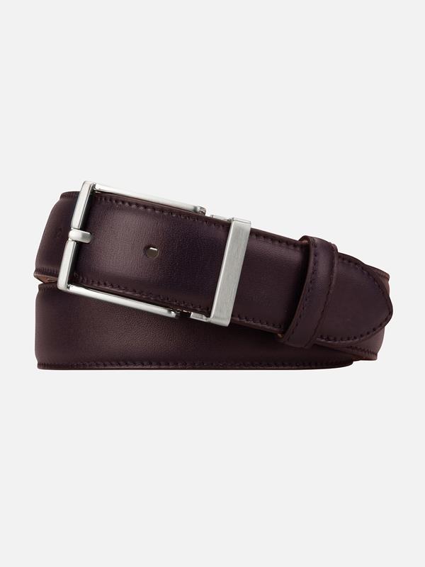 Bordeaux leather belt
