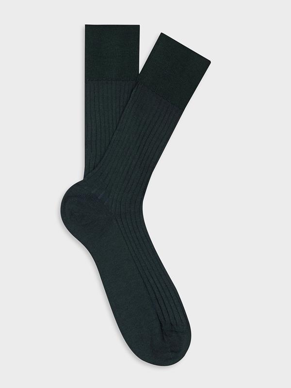 Green plaid socks