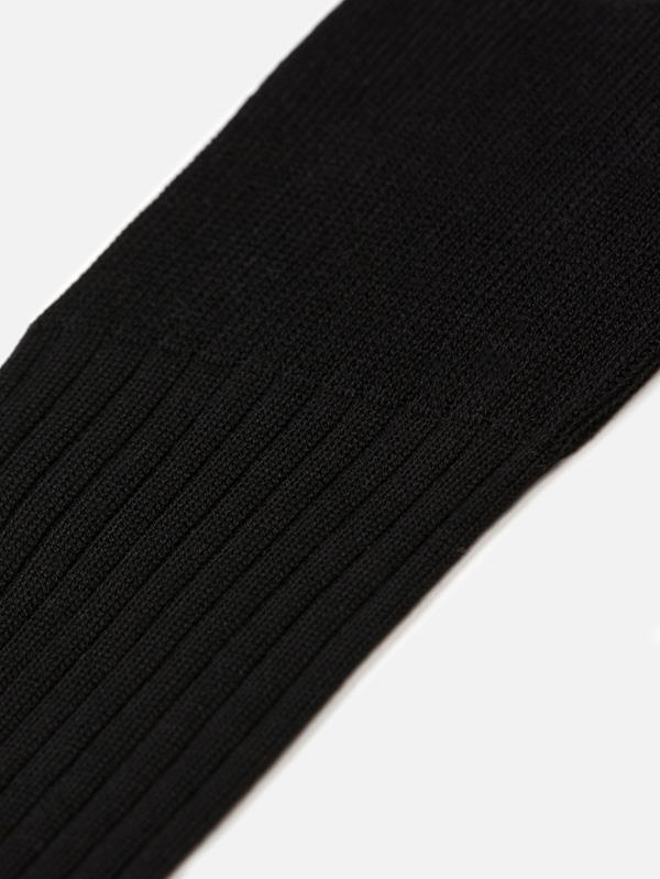 Chaussettes Bret en fil d'écosse noir 