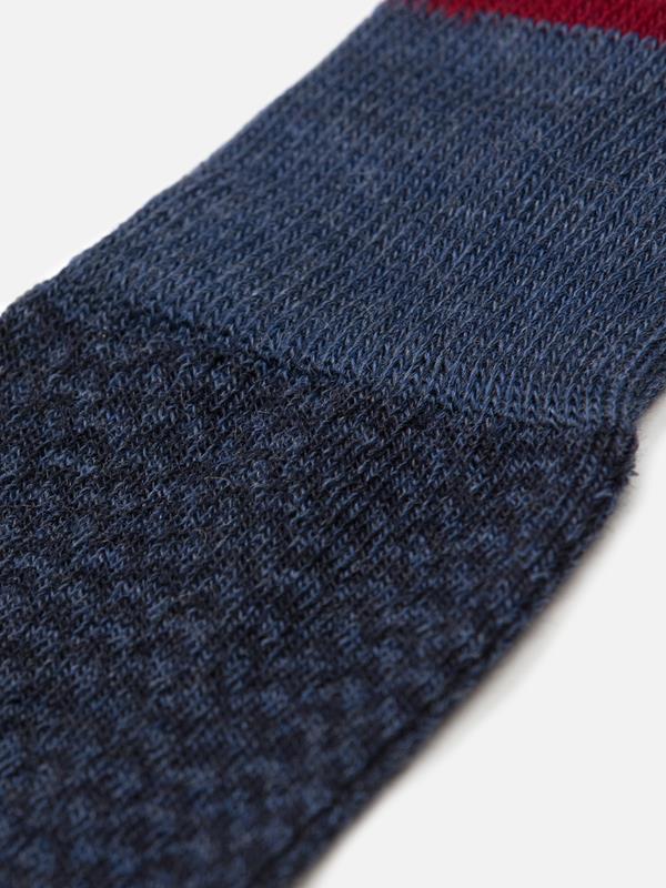 Bauer sokken in blauw visgraatmotief
