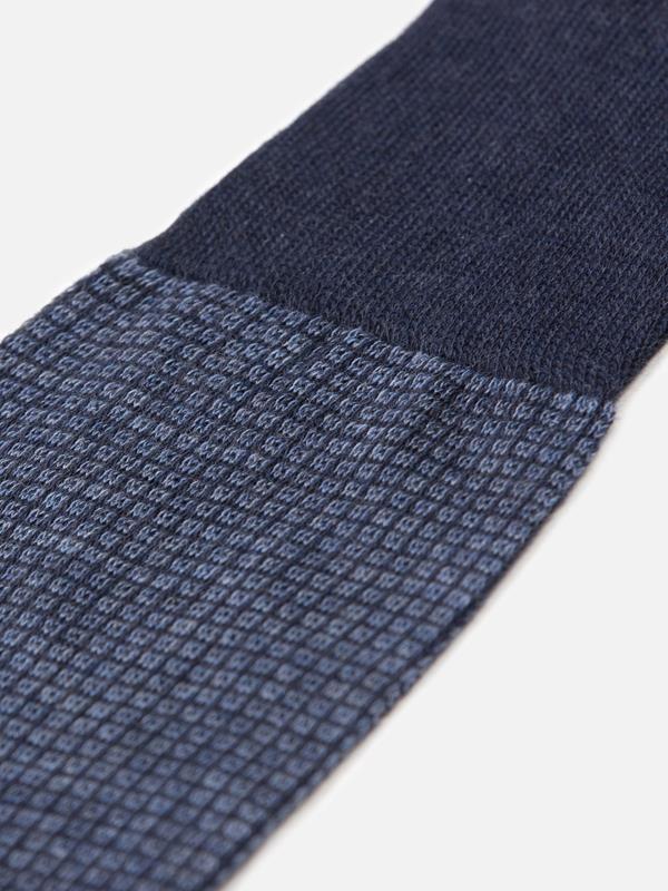 Brad navy socks with micro pattern