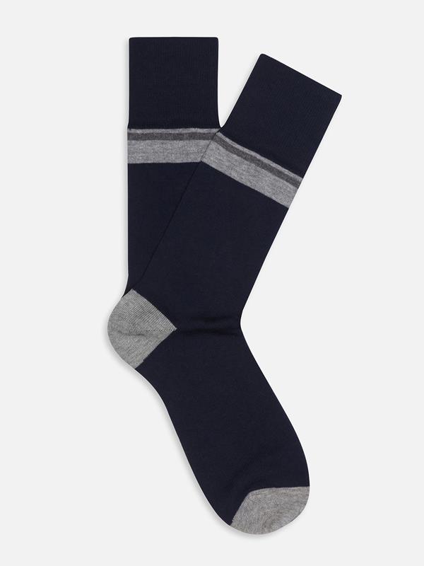 Navy blue cotton socks