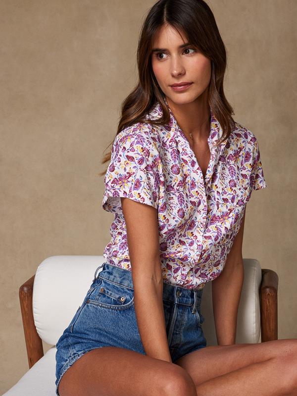 Salina floral print shirt