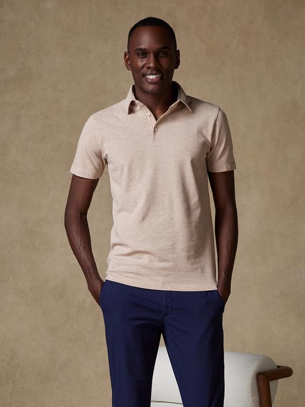 Heritage Polo in beige pique