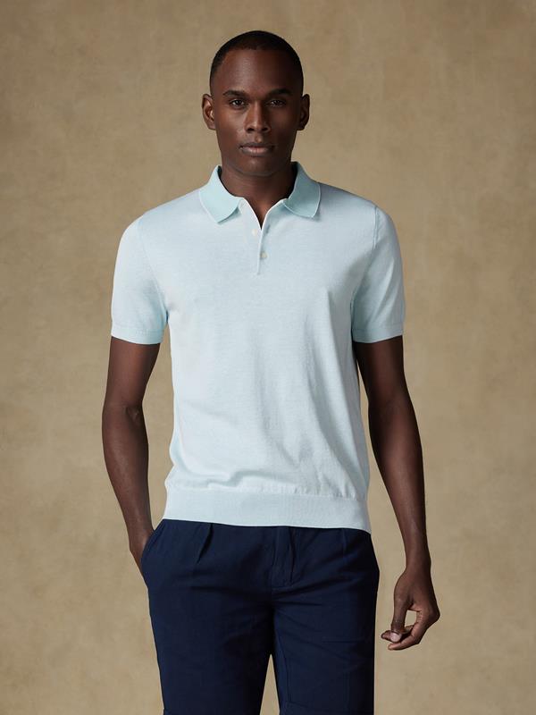 Elbe poloshirt in mint jersey