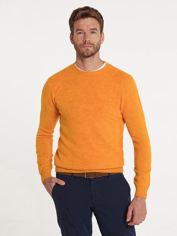 Geelong Orange Rundhals-Pullover