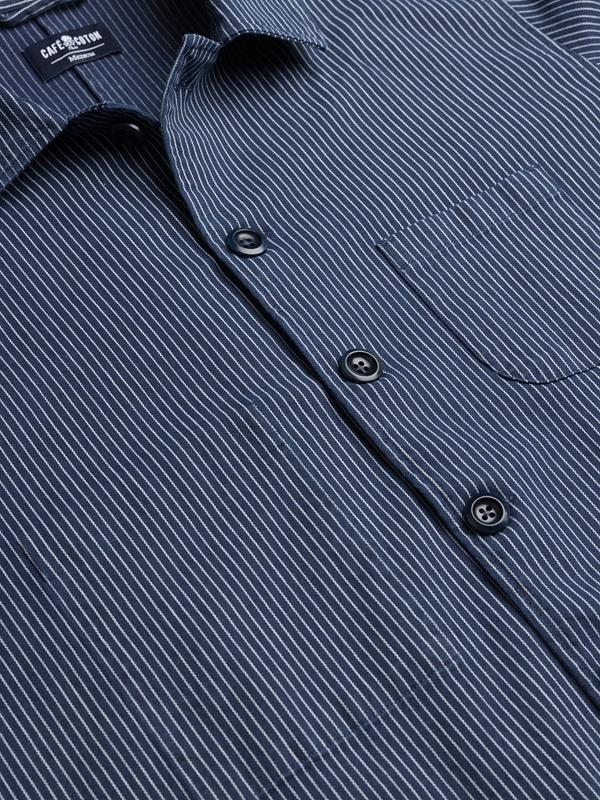 Arnald indigo stripes overshirt 