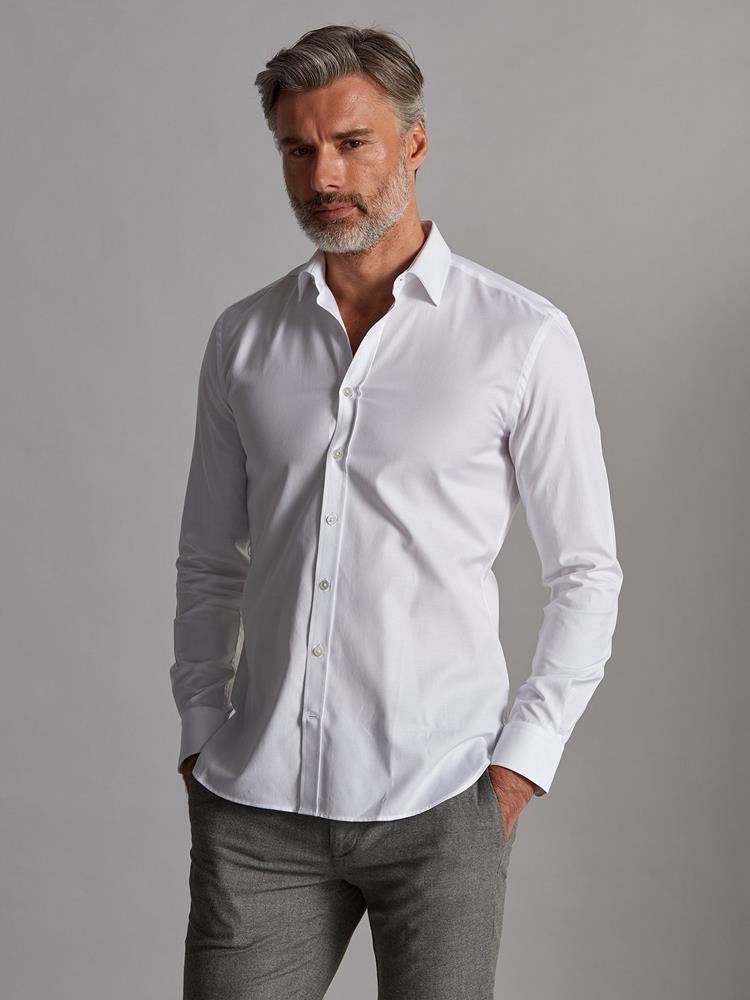 Royal white pinpoint shirt