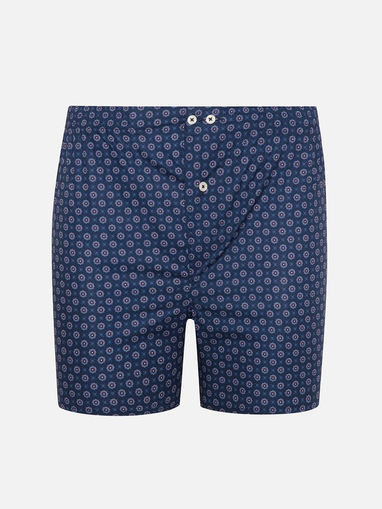 Edwin flannel boxer shorts with navy blue checks