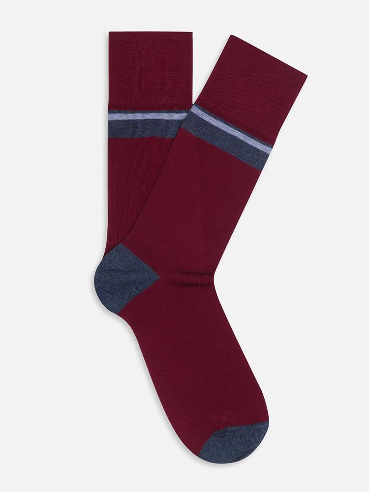 Burgundy cotton socks