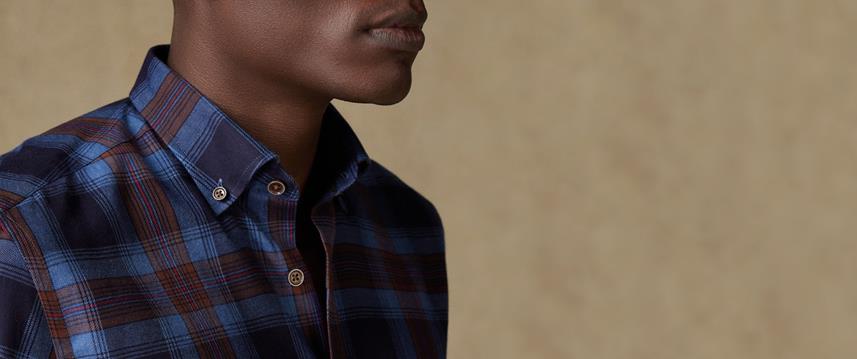 Flannel Buttoned Collar Shirts