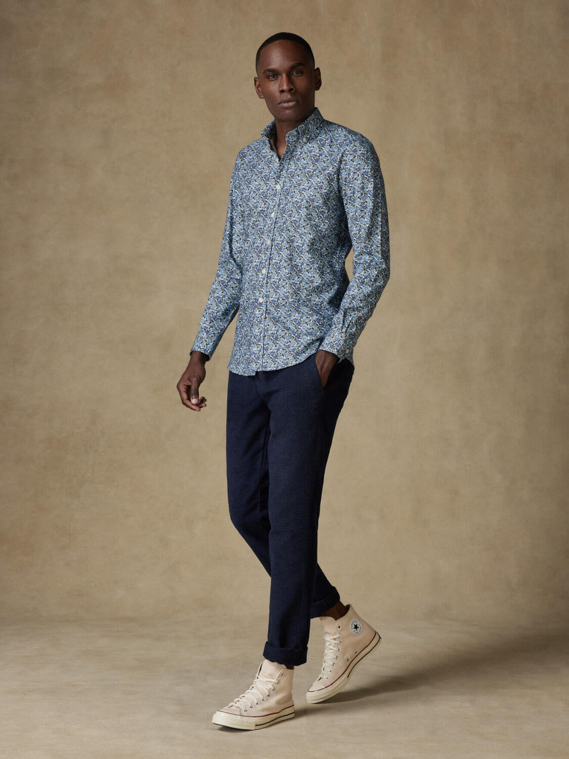 Agnel floral print shirt - Button down collar