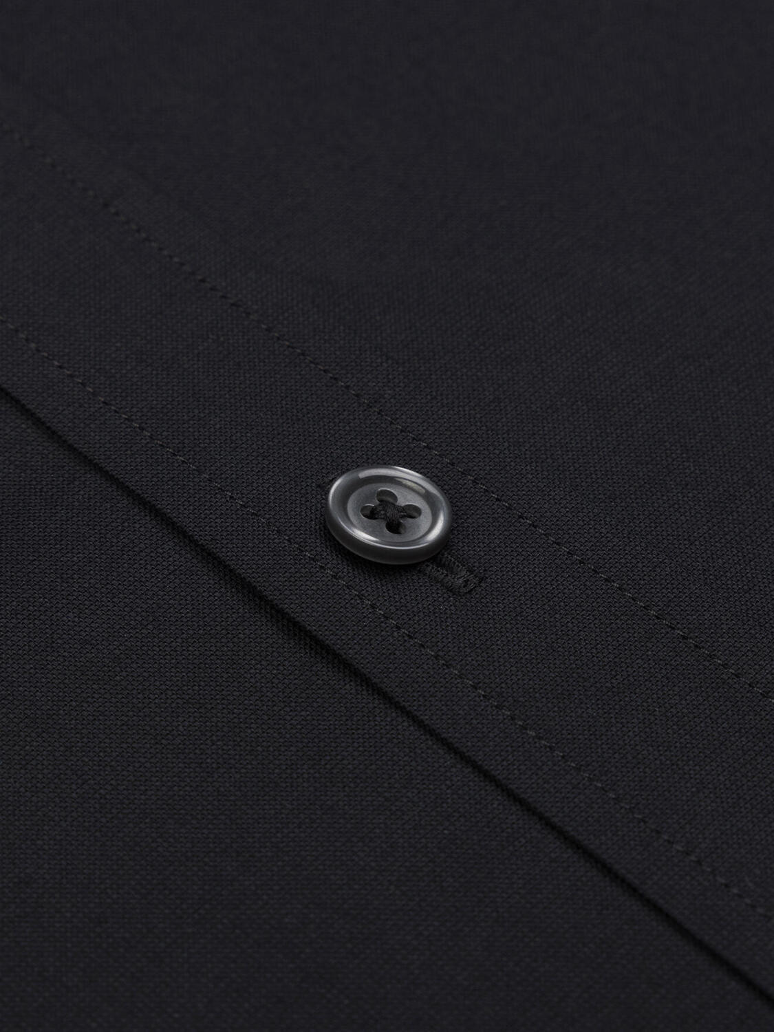 Alban zwart overhemd - Button-down kraag