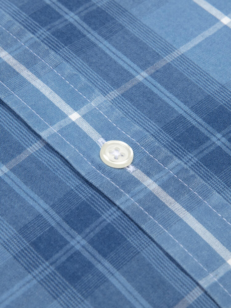 Chemise Alfy à motif tartan  - Col Boutonné