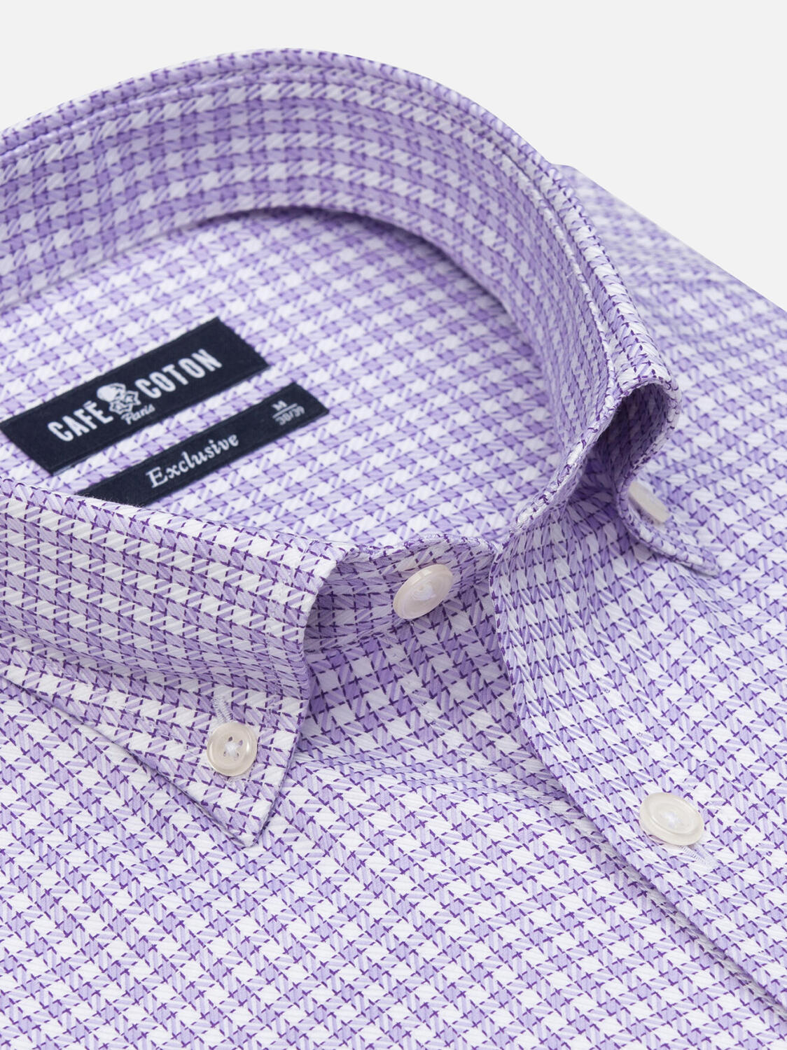 Barney parma geruit overhemd - Button-down kraag