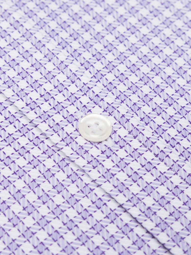 Barney parma check shirt - Button down collar