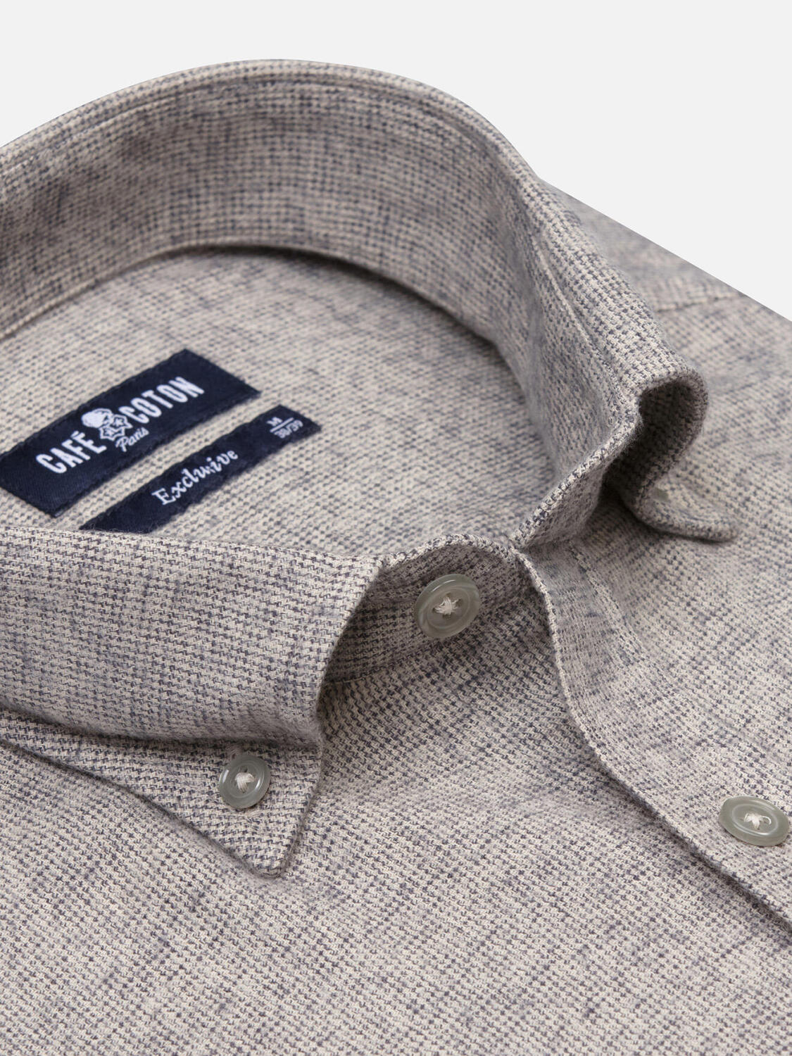 Bill Flanellhemd - Button down Kragen