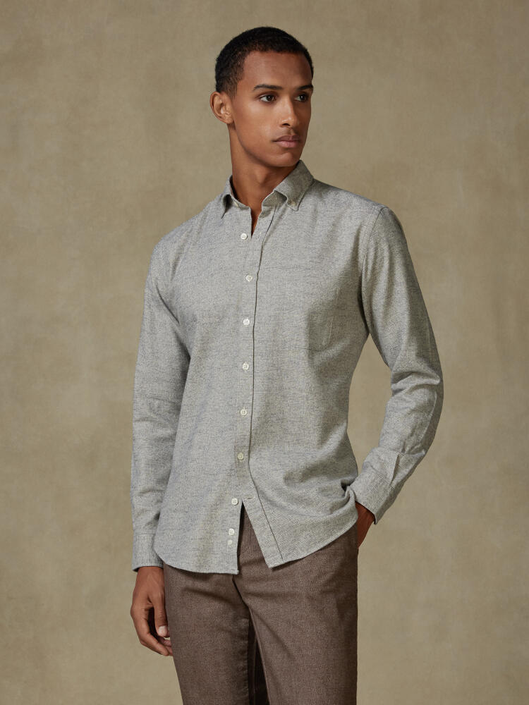 Camicia Bill in flanella - Cuello button-down