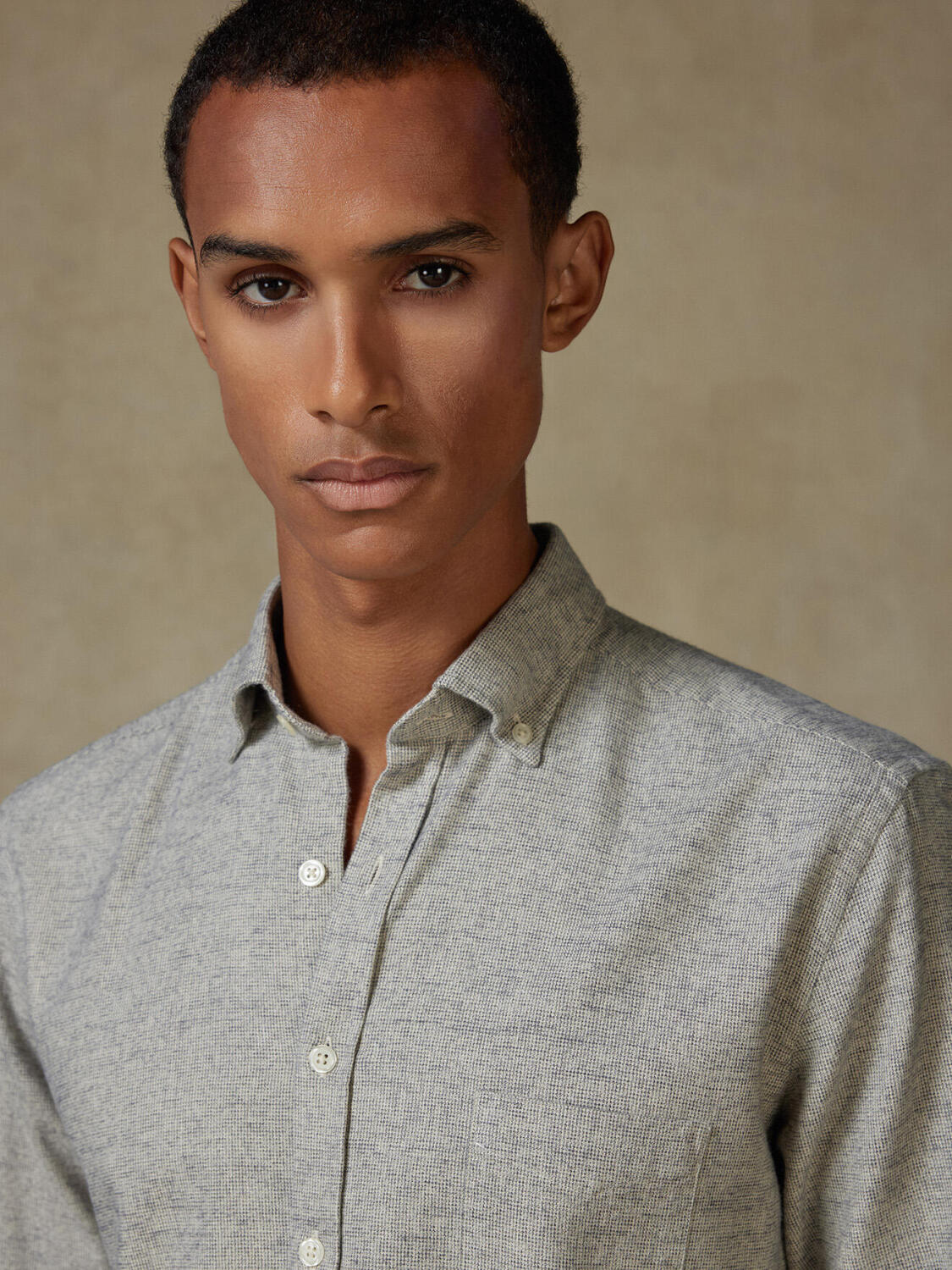 Bill flannel shirt - Button-down collar