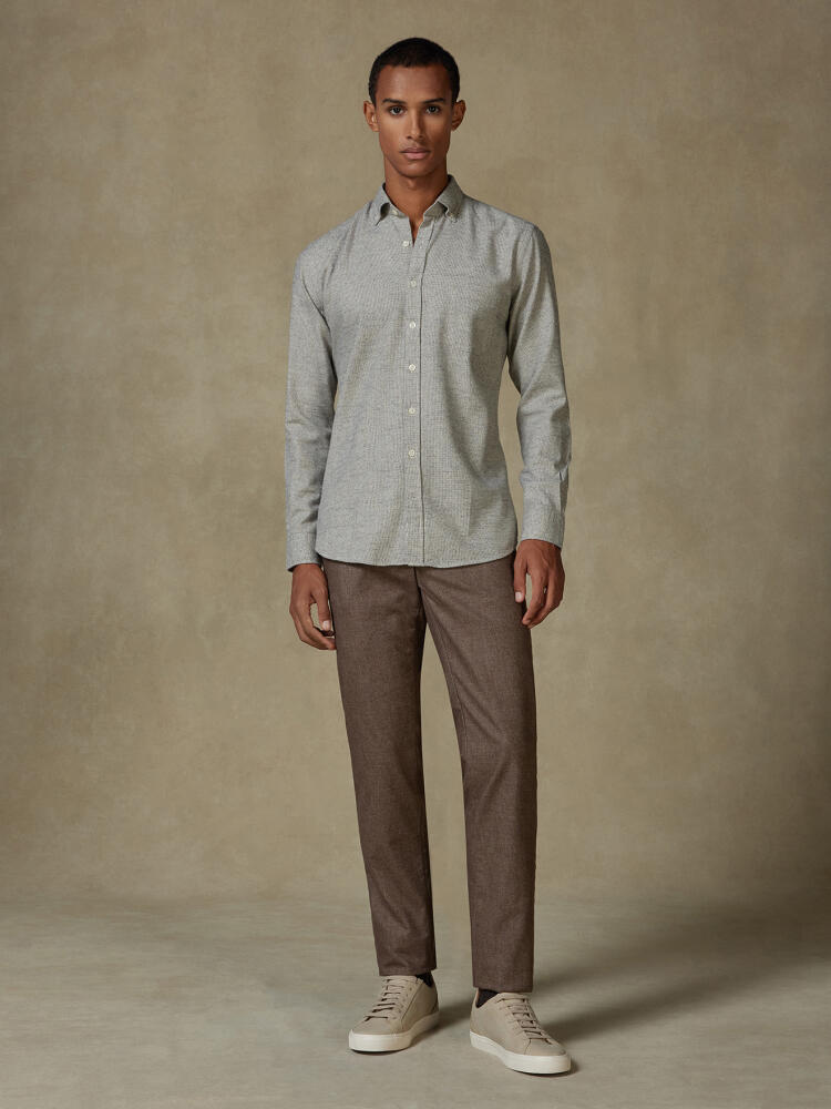 Camicia Bill in flanella - Cuello button-down
