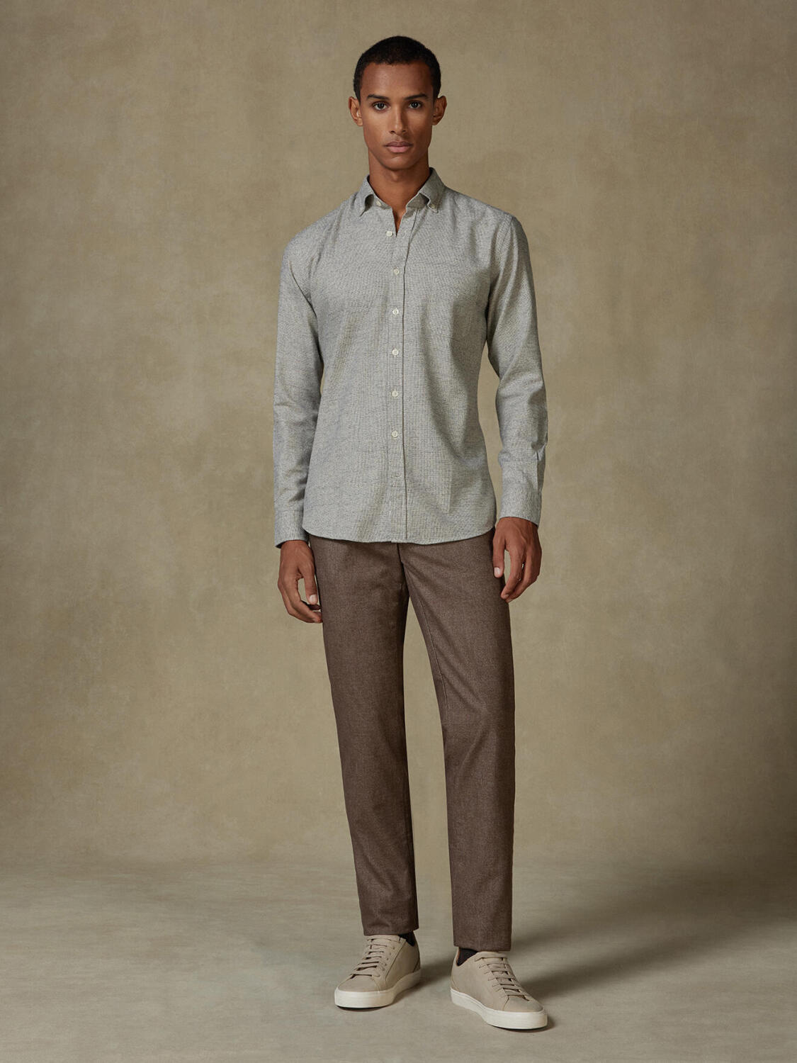 Bill flannel shirt - Button-down collar