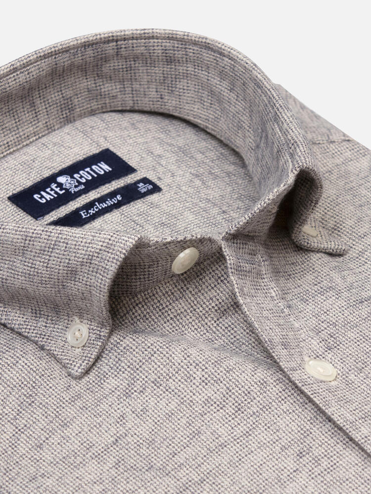 Camicia Bill in flanella - Cuello button-down