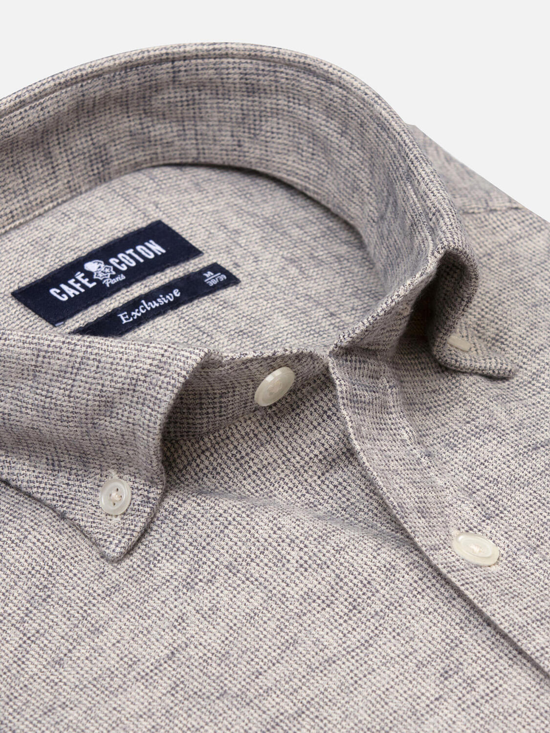 Bill flannel shirt - Button-down collar