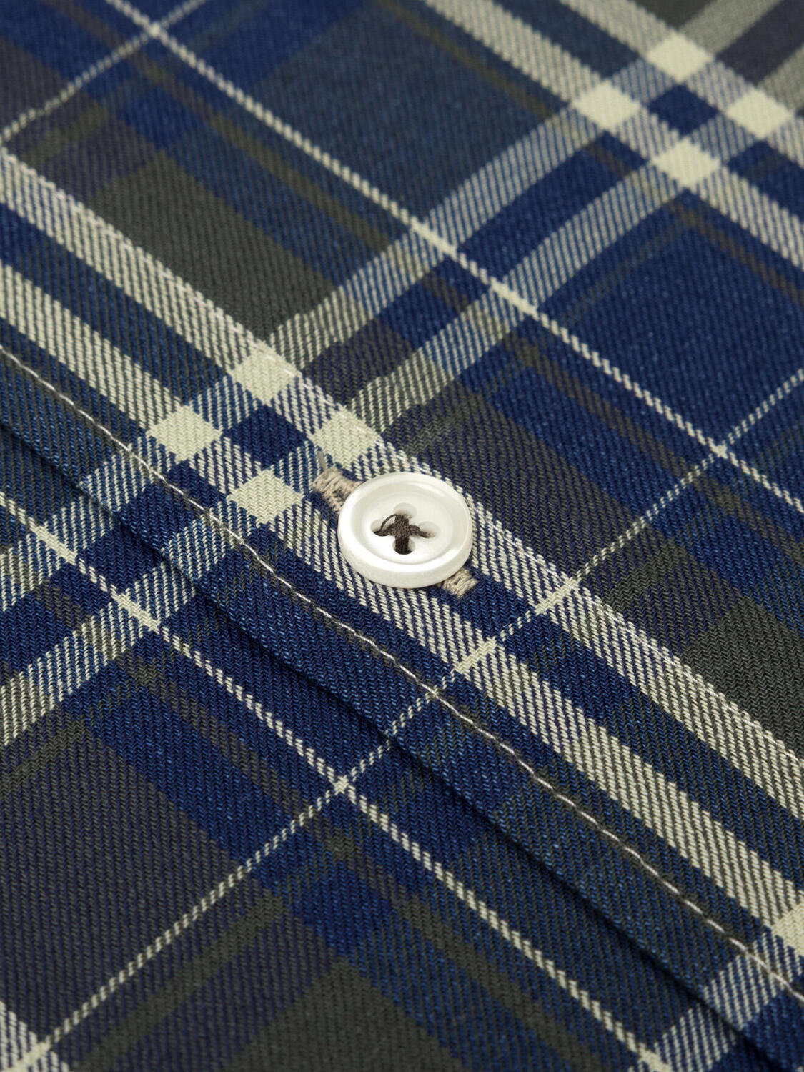 Camicia Boxy in indigo - Cuello button-down