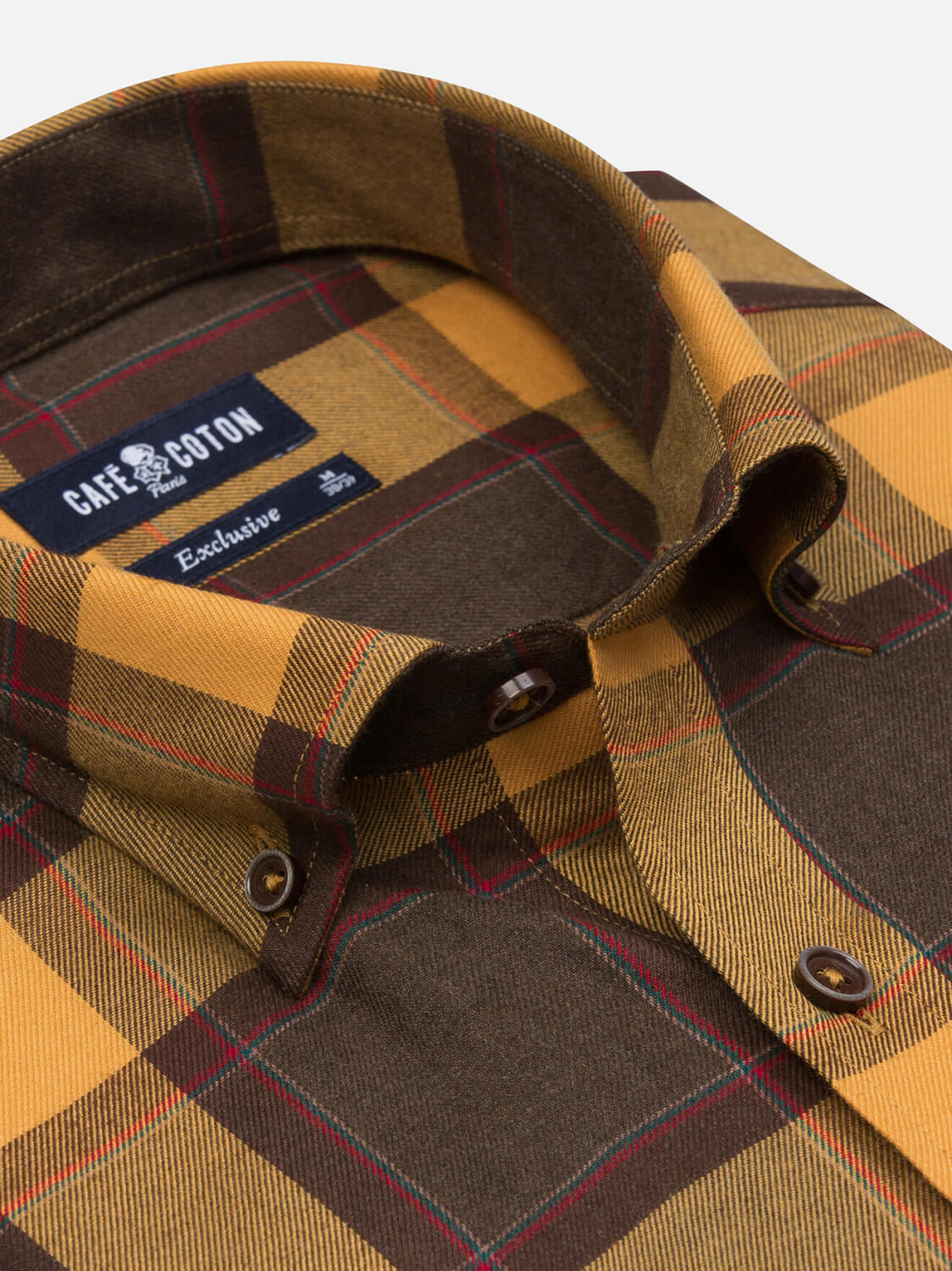 Brayden ruit overhemd - Button-down kraag