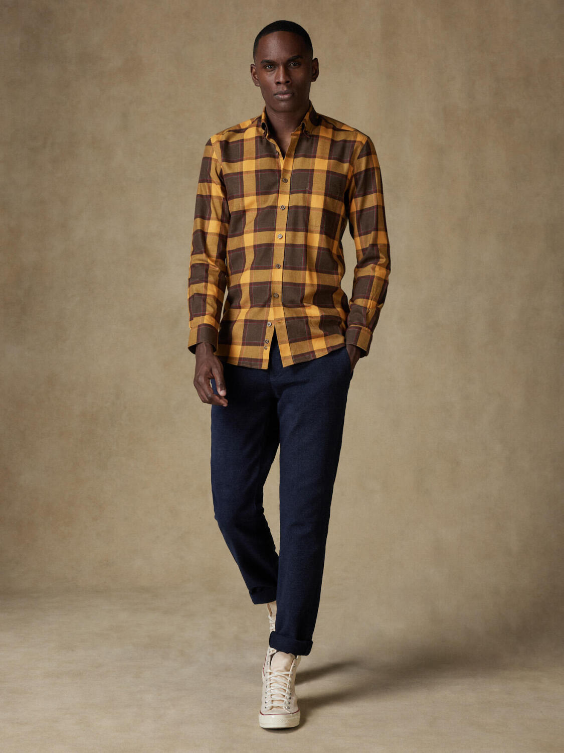 Brayden ruit overhemd - Button-down kraag