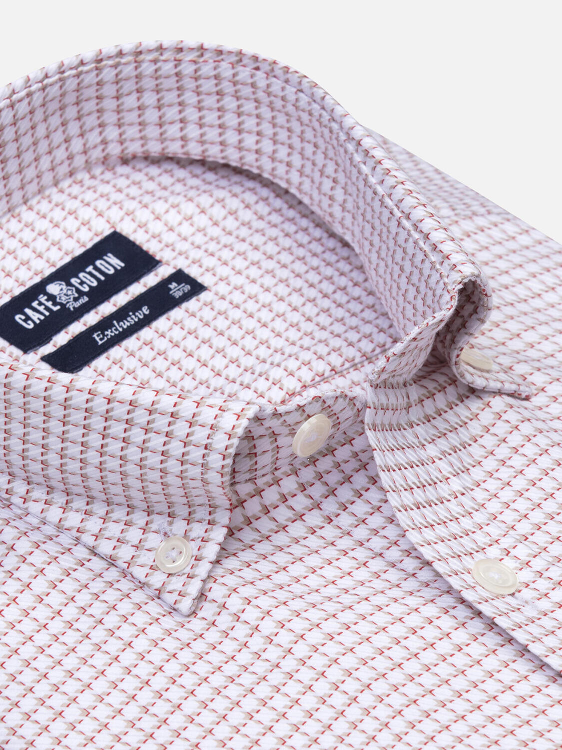 Camisa Brent a cuadros gris - Con botones