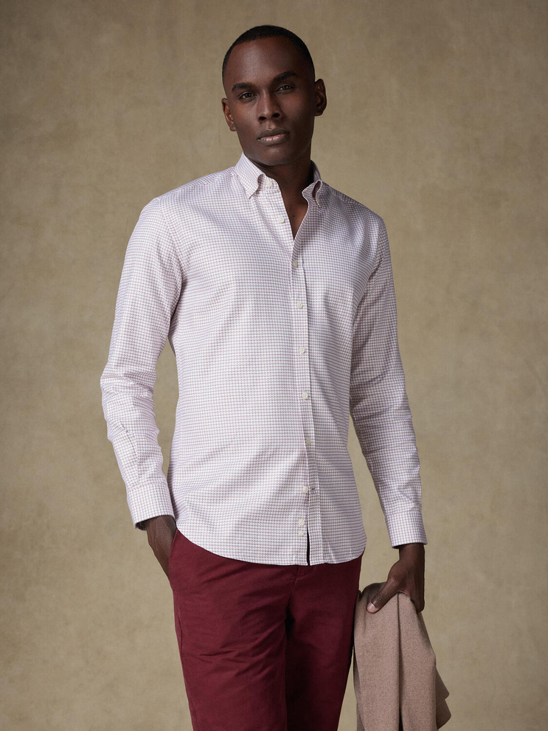 Camisa Brent a cuadros gris - Con botones