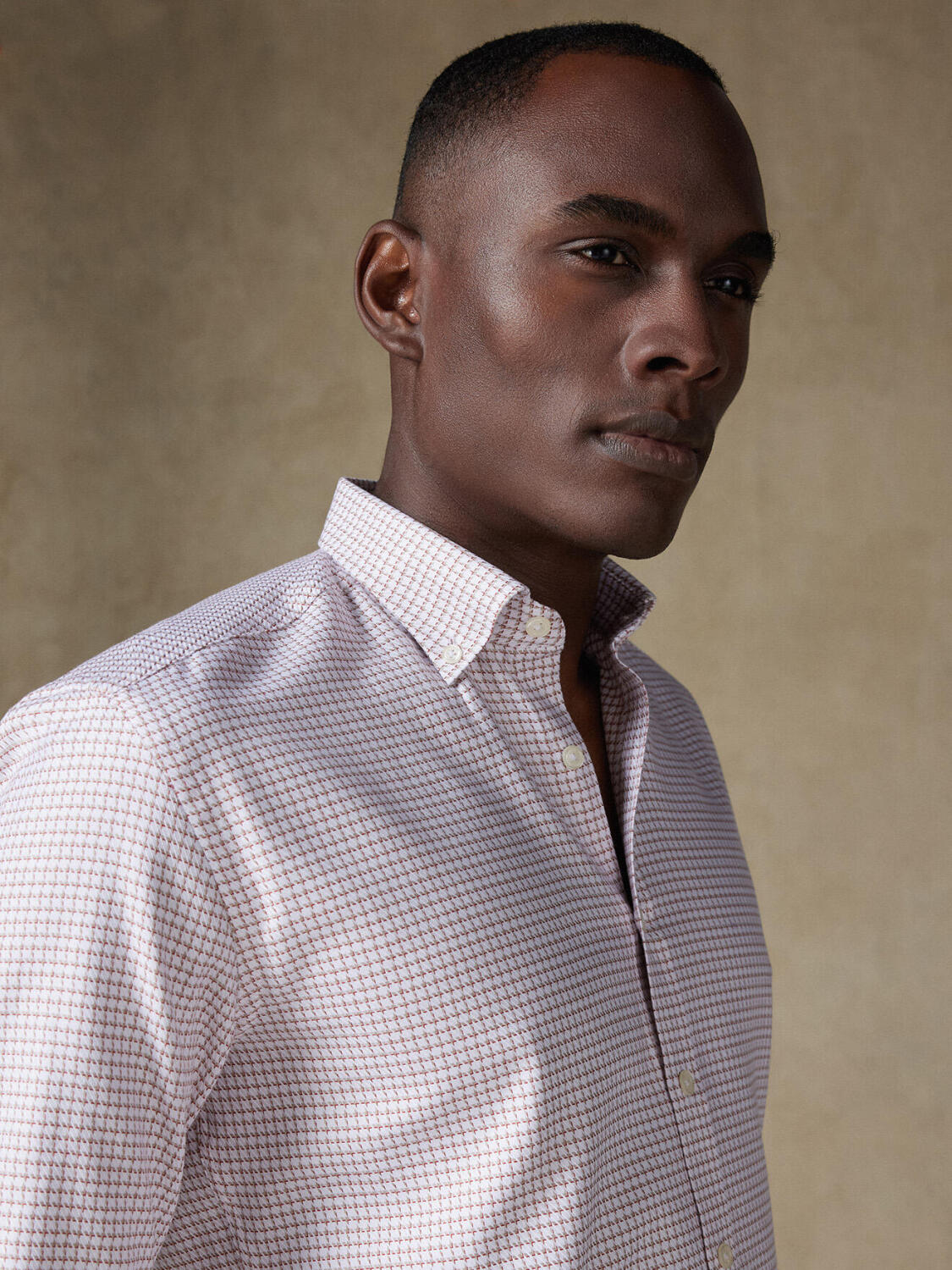 Camisa Brent a cuadros gris - Con botones