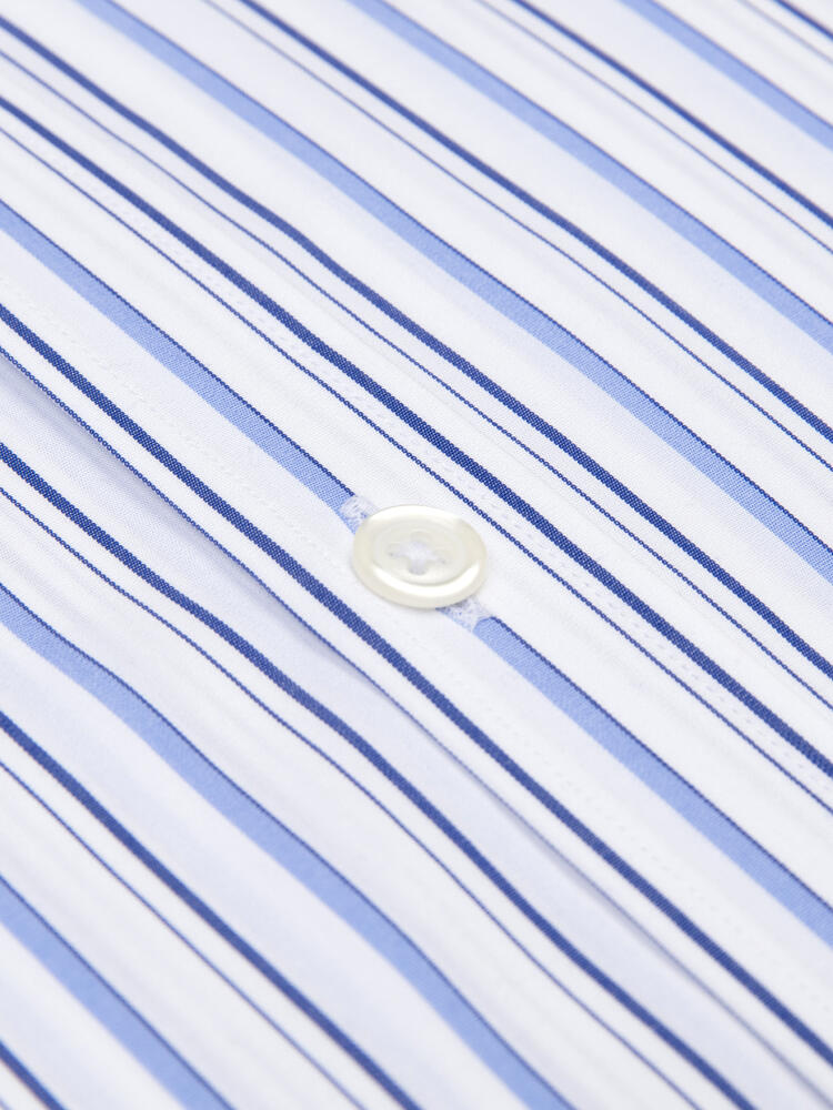 Camicia Brent a righe celeste - Colletto button-down