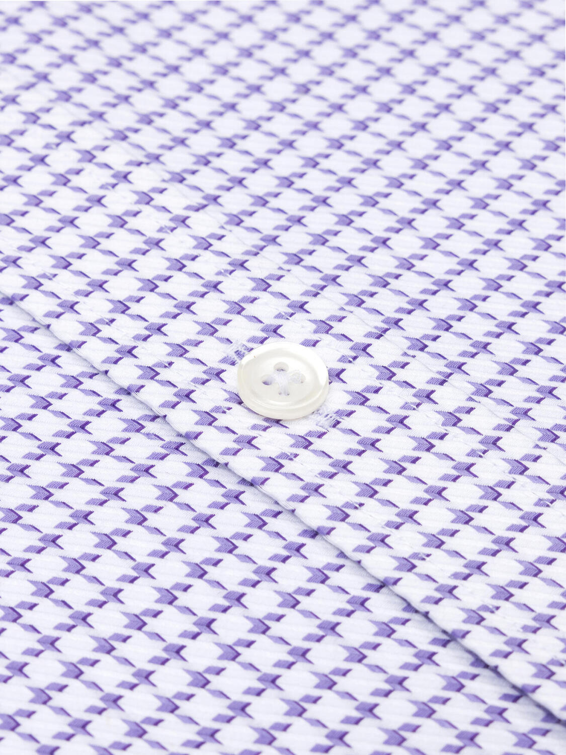 Camicia Bud in twill viola - Con bottoni