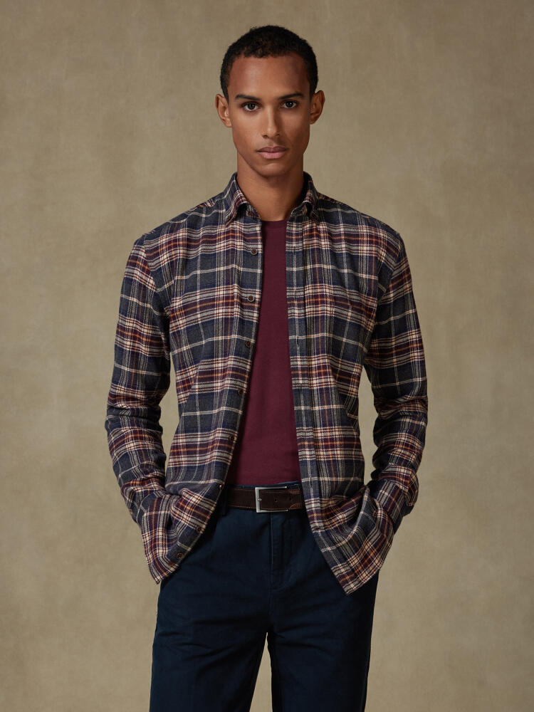 Chemise Cadell en flanelle - Col boutonné
