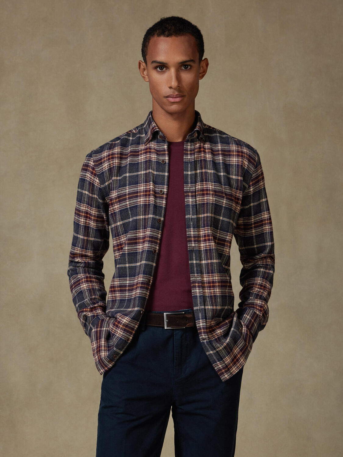 Chemise Cadell en flanelle - Col boutonné