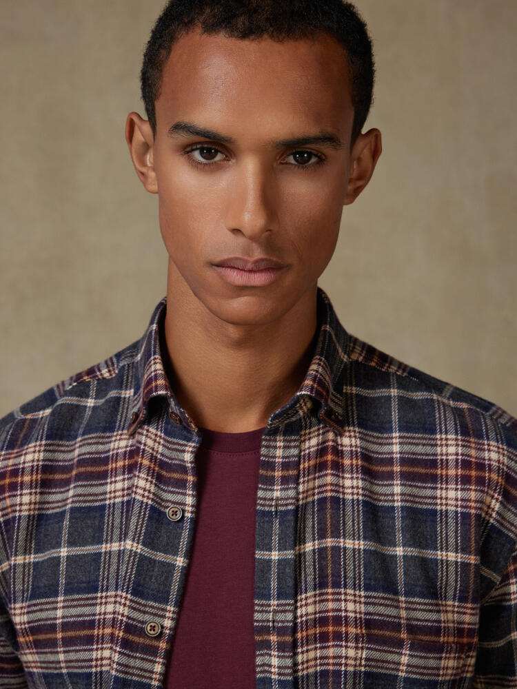 Chemise Cadell en flanelle - Col boutonné