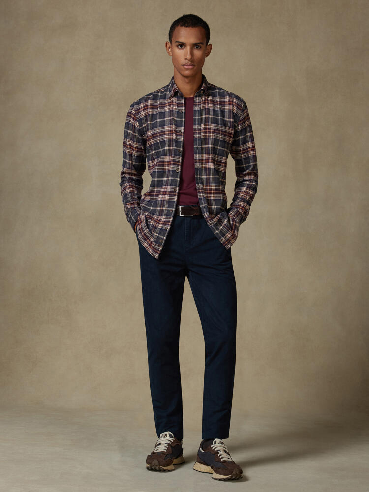 Chemise Cadell en flanelle - Col boutonné